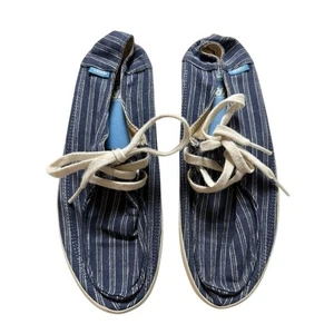 Vans Rata Vulc M7 W9 Blue Stripe Casual Sneaker skater surf siders lace up shoes - Picture 1 of 8