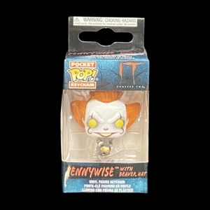 Funko Pop Keychain! Horror Classics Pennywise With Beaver Hat  (3SHIPSFREE) - Picture 1 of 10