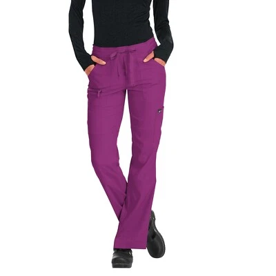 KOI LITE by Kathy Peterson Peace Scrub Pants Womens 3X Petite Mulberry Pink NWT - Image 1 of 4