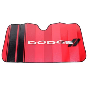 Dodge Logo Accordion Sunshade Sonnenblende Hitzeschutz Frontscheibe Sonnenschutz - Bild 1 von 1