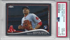 2014 Topps Chrome Update #MB-46 Mookie Betts RC PSA 10 GEM MINT Red Sox Rookie