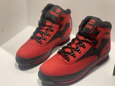 Timberland Мужская Euro туристический красный/черный кожаный туристические ботинки A5NF2 - Изображение 1 из 4