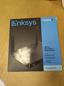 Linksys Hydra 6 Dual-Band Mesh AX3000 Wi-Fi 6 Router - Black - Picture 1 of 4