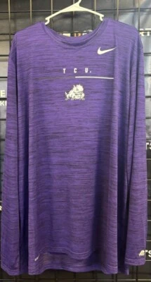 Nike TCU Dri-Fit Women's Long Sleeve Shirt Size XXL - Image 1 of 2