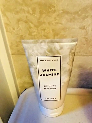 Bath & Body Works WHITE JASMINE Exfoliating BODY POLISH Scrub 8 oz NEW JUNE - Image 1 of 4