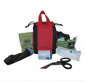 Elite First Aid FA144 Patrol Trauma Kit Level 1 -Tourniquet, Red Nylon- Dealer - Picture 1 of 5