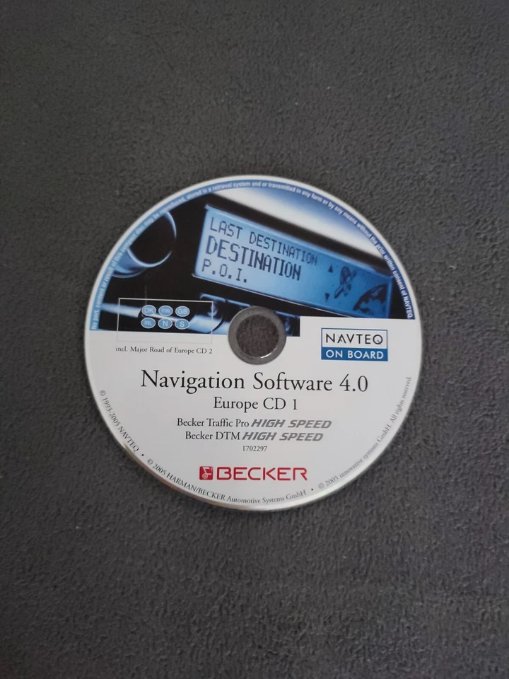 CD Navigation Becker Traffic Pro & DTM HIGHSPEED SCANDINAVIA GREAT BRITAIN 2005 - Bild 1 von 1