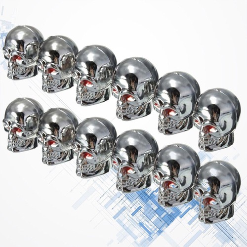 12 Pcs Tyre Caps Stem Cover for Car Tire Air Pressure Skull eBay