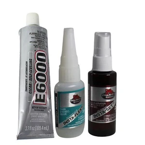 Subwoofer Recone Kit, 3.7oz Clear Medium Viscoscity E6000 & 3/4oz CA Glue Kit - Picture 1 of 4