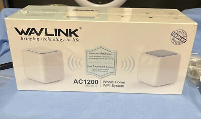 Wavlink AC1200 Whole Home WiFi System Halo Base x2 - BRAND NEW - Image 1 of 4