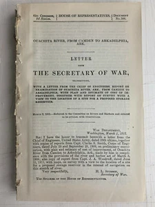 Examen del río Ouachita, de Camden a Arkadelphia, Arkansas. 1912- Con mapas - Imagen 1 de 7