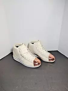 Adidas Superstar Up Roségold Metall Shell Toe Beige Wildleder Damengröße 8,5 - Bild 1 von 11