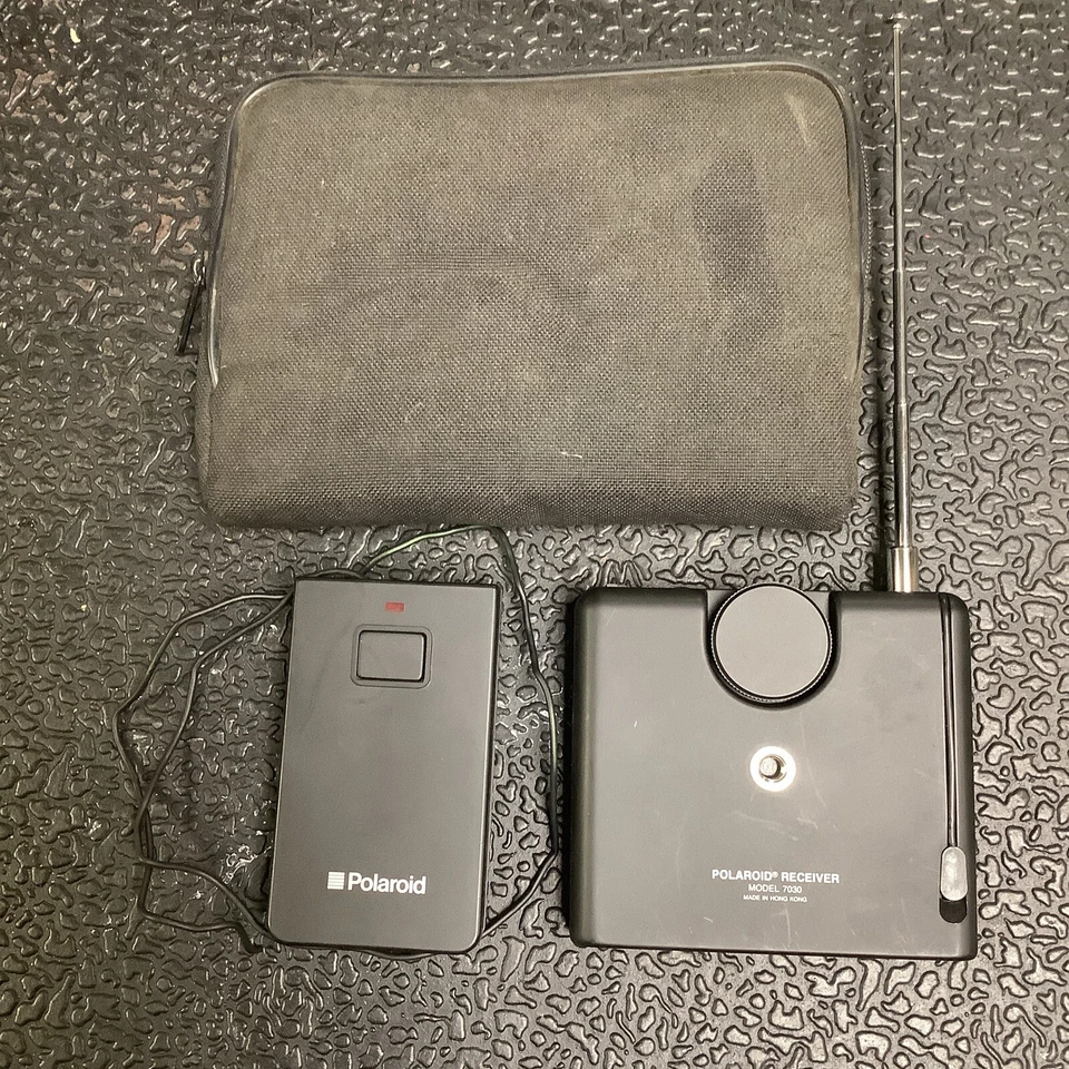 Polaroid Spectra Remote Transmitter 7020 & Receiver 7030 w/ Case & Manual WORKS - Image 1 of 1