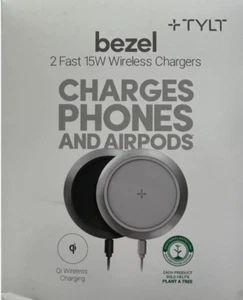 Tylt Bezel 2 Fast 15W Wireless Chargers | Charges Phones - Picture 1 of 5