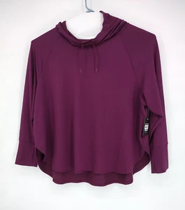 Athletic Works Woman NEW Purple Pullover Hoodie Size 4XL Long Sleeve Thumb Holes - Picture 1 of 8