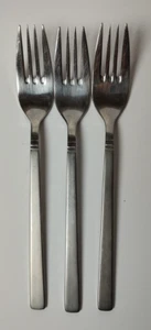 3er Set Oneida Edelstahl Fajita 18/10 7" Salatgabeln satinierter Griff - Bild 1 von 4