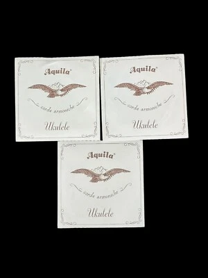 Aguila Ukelele Strings (2) Soprano Reg (1) Tenor Low G New Sealed Italy - Image 1 of 4