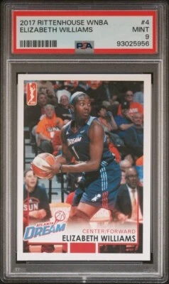2017 Rittenhouse WNBA Elizabeth Williams PSA 9 Atlanta Dream Chicago Sky - Image 1 of 2