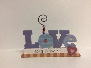 Love Big Time Purple Figure Ornament Gift NEW Blossom Bucket Home Decor - Picture 1 of 3
