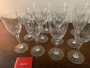 12 -gläser Wasser- Geschliffen Palme Aus Glas Baccarat (Stück Preis) - Bild 1 von 9