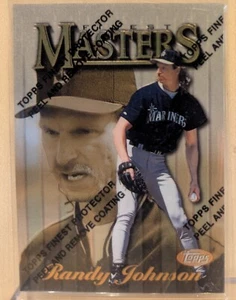 1997 Topps Finest MASTERS GOLD #348 Johnson Mariners HOF RARE BOX HIT PARALLEL - Picture 1 of 2