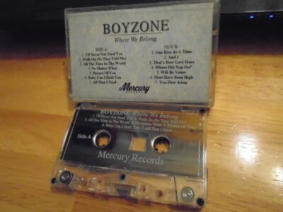 RARE PROMO Boyzone CASSETTE TAPE Where We Belong pop IRELAND Ronan Keating 1998 - Image 1 of 2