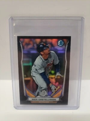 2014 Bowman Chrome Refractor Mini Nick Castellanos BM-DT1 Rookie RC #/d/15 SSP Foto 1 de 2