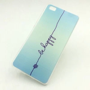 Custodia Protettiva Per Huawei P8 Cover Bumper Etui Scocca Silicone Blu Nuovo - Foto 1 di 2