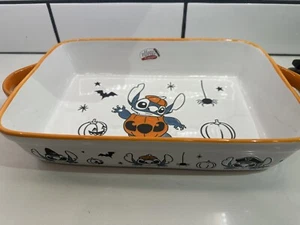 Disney Stitch Halloween 2024 New Baking Dish Pan 2024 Pumpkin - Picture 1 of 3