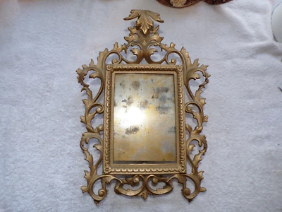Hermoso marco de mesa francés antiguo dorado Foto 1 de 4