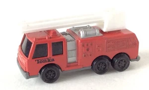 Camion dei pompieri vintage 1992 rosso TONKA #5 pressofuso con scala estensibile - Foto 1 di 6