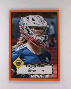 2022 Topps Premier Lacrosse PLL 1952 Retro T52-1 Ryan Drenner ORANGE # /25 - Bild 1 von 3