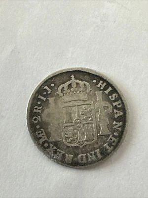 Rare - Hispan Spanish Colonial 1791 2 Reales Carolus IV Silver Coin - Image 1 of 4