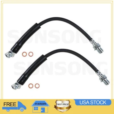 Mangueira hidráulica de freio dianteiro 2x compatível com 1979 1980 1981 1982 1983 Jeep Cherokee - Imagem 1 de 3