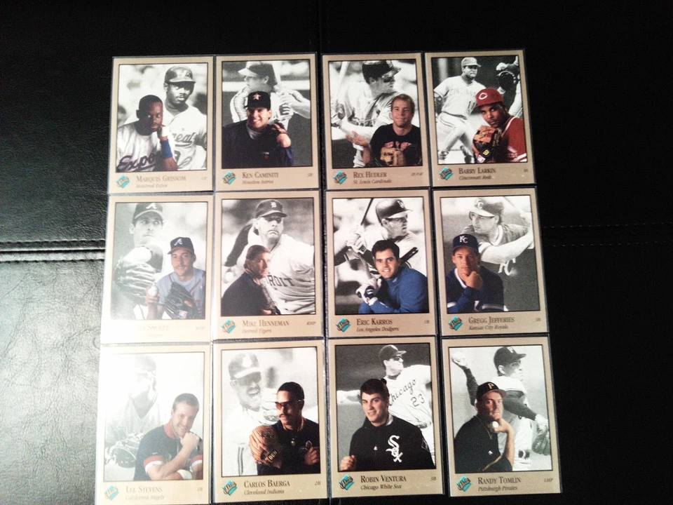 MLB 1992 LEAF Lote de 12 tarjetas de béisbol Lote Leaf Studio 92 casi como nuevo sin duplicados Foto 1 de 3