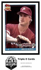 1991 Topps #637 Bruce Ruffin Philadelphia Phillies ~A5G