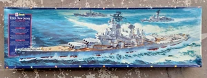 Vintage 1984 Revell U.S.S. New Jersey Model Kit BB-62 - 5214 - 1:350 Scale - NEW - Picture 1 of 9