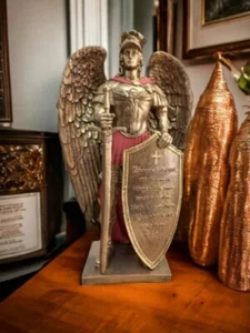 St. Michael The Archangel Sculpture, Handmade Statue (35 cm-13 inch) - Picture 1 of 8