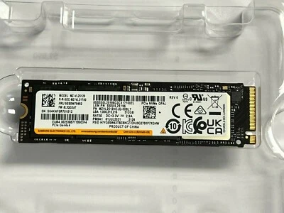 SSD Samsung 512 GB PM9A1 PCIe4.0x4 MZVL2512HCJQ 00CN1W SSD  Foto 1 de 2