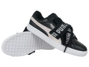 Puma Basket Heart DE Schuhe Schleife Sneaker Damen 364082 01 Schwarz - Bild 1 von 8