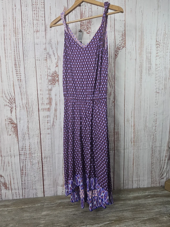 Matilda Jane Wonderful Parade Caravan Hi-lo Strappy Print Dress Medium AD17362