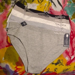 5 NEW NAUTICA NT3713 5PKD MF SEAMLESS SUPER SOFT TANGA PANTIES XL - Picture 1 of 2