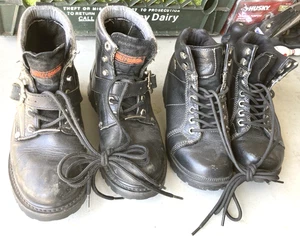 Lote (2) Botas de motociclista Harley Davidson para mujer (2 pares) talla 6 - Imagen 1 de 10