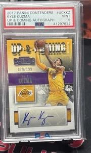 KYLE KUZMA - 2017/18 CONTENDERS - UP & COMING - RC AUTOGRAPH - #/199 - PSA 9 -  - Picture 1 of 2