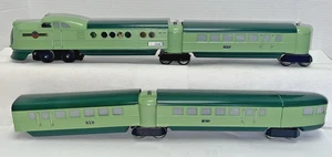 LIONEL PREWAR O-GAUGE TWO-TONE GREEN CITY OF DENVER SET 6531W W/636W/637/637/638 - Picture 1 of 21