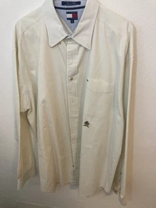 Vintage Tommy Hilfiger longsleeved button-down XXL off-white - Picture 1 of 8
