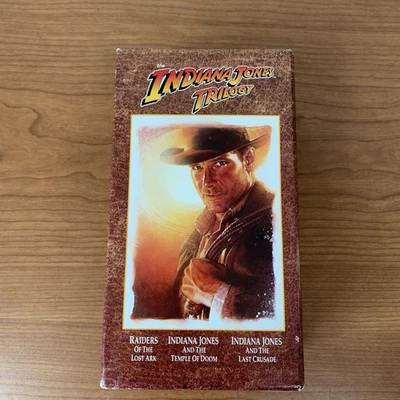 Vintage Indiana Jones Trilogy VHS Tape Box Set - Image 1 of 4
