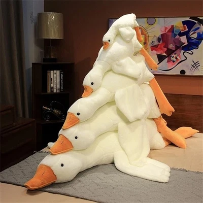 50-190cm Gans Plüschtiere Ente Puppe Weiches Kuscheltier Kinder Schlafkissen - Bild 1 von 4