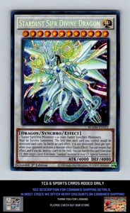 BOL Monster Mayhem Yugioh #BLMM-EN151 Stardust Sifr Divine Dragon NM+ - Picture 1 of 1