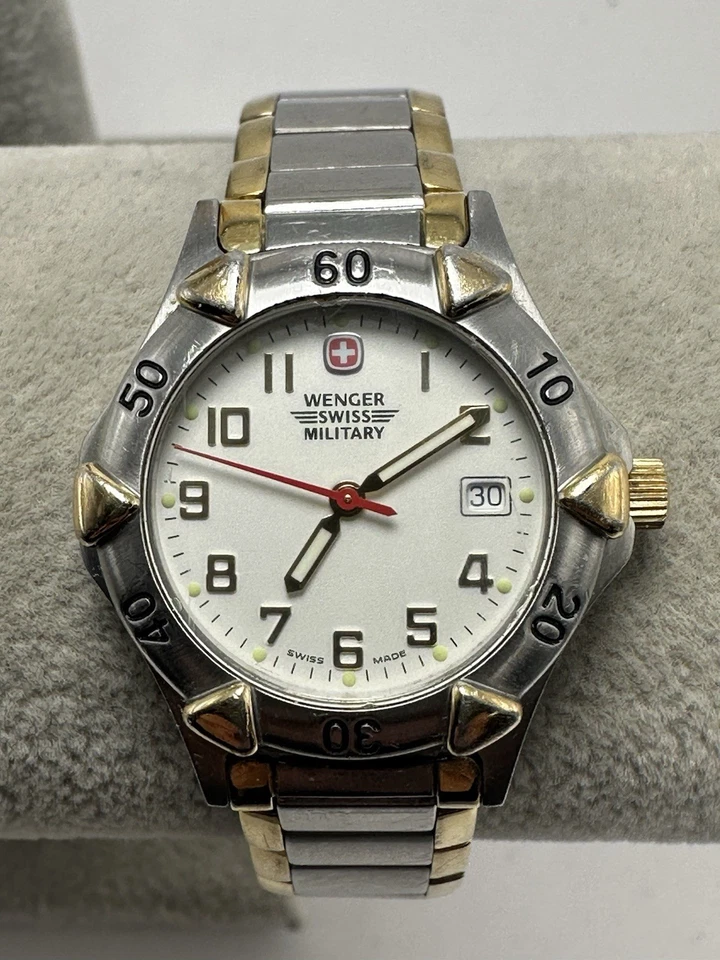 Reloj Mujer Wenger Swiss Military 79052 Batería Nueva 28MM 6" Hecho en Suiza L92 Foto 1 de 4
